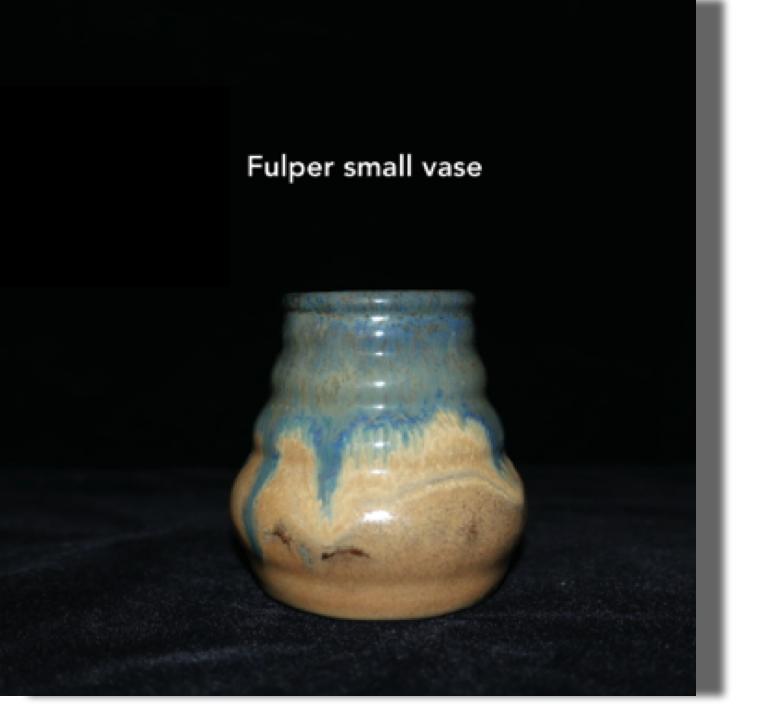 Fulper small vase, only pot without information, notes are lost, details will be hunted down... Fulper small vase, only pot without information, notes are lost, details will be hunted down...